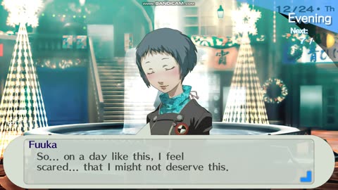 Persona 3 Portable Christmas Date with Fuuka Japanese Audio and English Subtitles