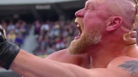 Brock Lesnar vs towring Omos