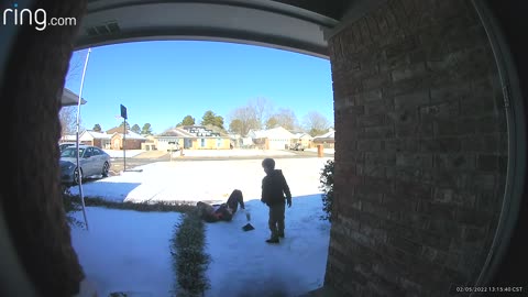 Grandson and Daughter Fall on Same Icy Spot