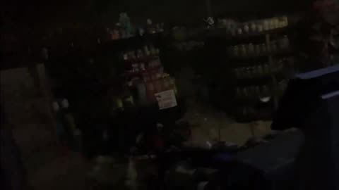 Shell gas station which was hit by a tornado in Valley View, Texas