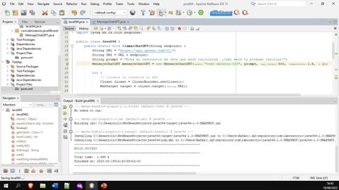 Java parte 94. Consumo del API de ChatGPT