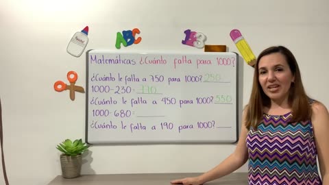 ¿Cuánto falta para 1000?. Matemáticas. Segundo grado. Pag. 175