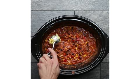 TURKEY CHILI WITHCORNBREAD DUMPLINGS