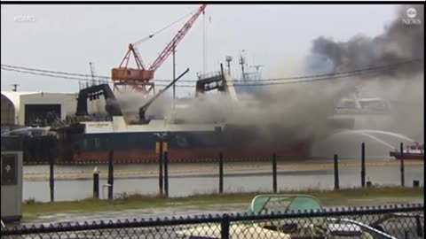 Marine vessel fire