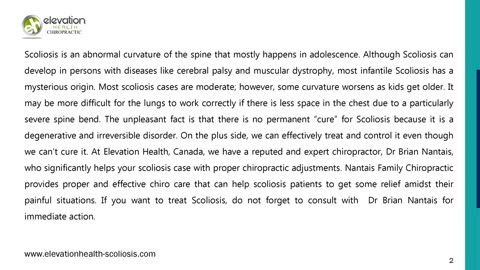 How Can Elevation Health Help You To Treat Scoliosis?