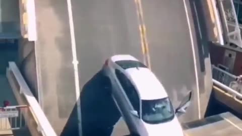 Car crash bridge: Weird moments caught on camera