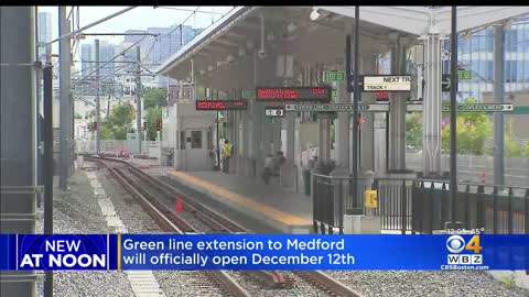 MBTA's Green Line extension to Medford will finally open December 12