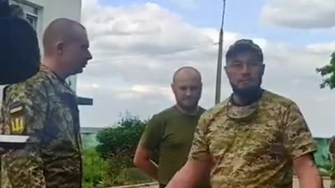 Ukraine 57th Brigade Soldiers Refuse to Return to the Front 'without tank support', argue with officer