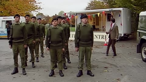 Mr bean army video/Mr bean comedy video