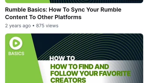 How to follow Rumble on Rumble I didn't know that!