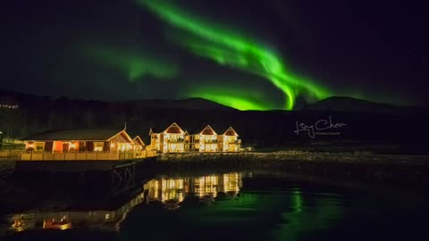 Northern Europe Norway's Aurora Flying