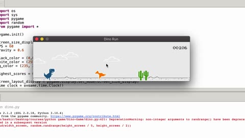 Python Dino Game
