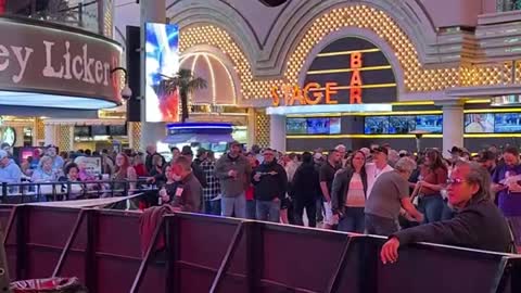 Las Vegas Fremont Street Live MUSIC Dancing and Fun PART 1