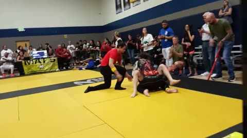 Girl Grapples Boy