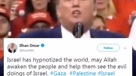 Joseph Martelli jjm7777 Donald Trump was quoting Ilhan Omar tweet about Israel