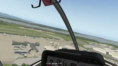 the Cowan Bell 206L3 - Xplane 11 - more model testing under Ubuntu 22 -