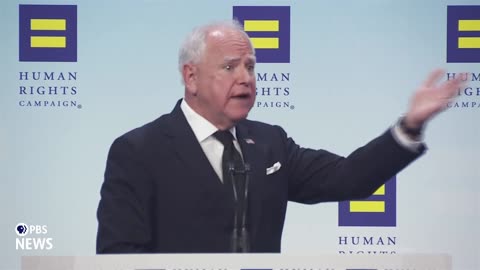 WATCH: Walz delivers remarks at Human Rights Campaign national dinner for LGBTQ+ equality