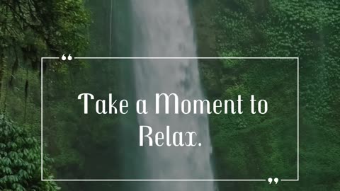 Just Relax: 60 Seconds of Waterfall Serenity