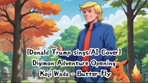 [Donald Trump sings/AI Cover] Digimon Adventure Opening Kōji Wada - Butter-Fly