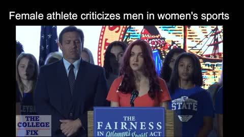 Keep men out of women's sports, female athlete says