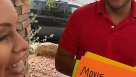 Delivery guy gets amazing surprise!