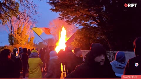 Newtownmountkennedy-large deployment of riot squad-ugly scenes 26-04-24