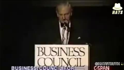 David Rockefeller one of the fake jew banksters