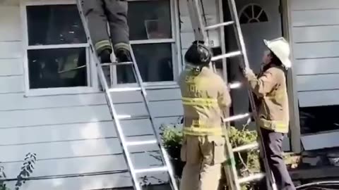 Car Crashes Into House Burst into Flames Driver Gets Tossed Onto Roof