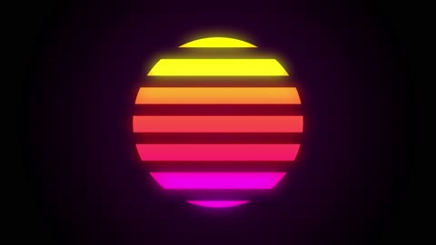 Sunrise Synthwave 4k Animation