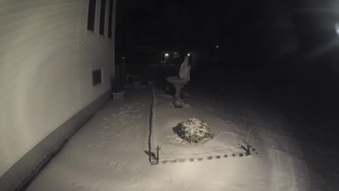 Time Lapse Of Snow Drift Forming in the Blizzard of 2015