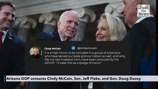 Arizona GOP censures Cindy McCain, Sen. Jeff Flake, and Gov. Doug Ducey