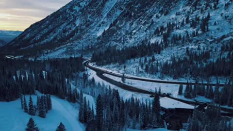 Skiers at Snowbird in Utah