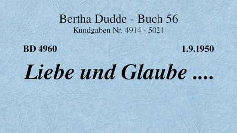 BD 4960 - LIEBE UND GLAUBE ....