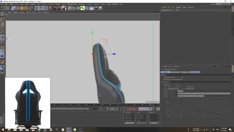 C4D-computer seat modeling, very suitable for learning and observation X