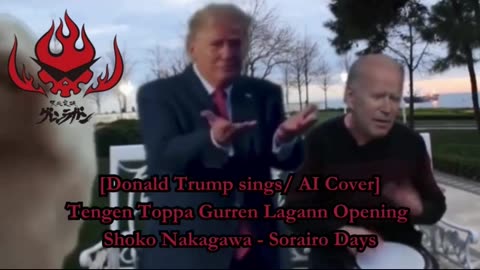 [Donald Trump sings/AI Cover] Tengen Toppa Gurren Lagann OP Shoko Nakagawa - Sorairo Days (空色デイズ)