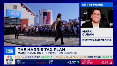 Mark Cuban Claims Kamala Harris Is 'Going Center' With Tax Proposals