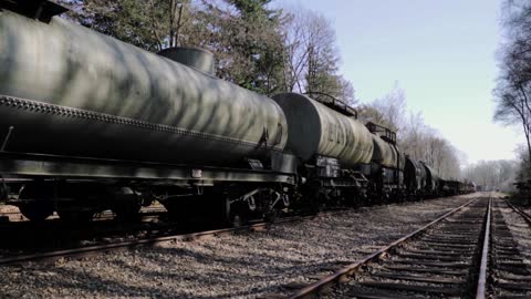 Old and weathered abandoned train wagons