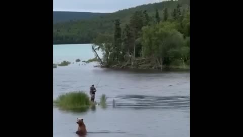 When you’re not the only fisherman on the lake