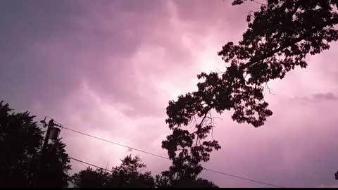 Slow-mo of Thunder & Lightning