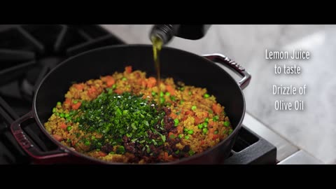 Curry Flavoured Quinoa Bowl (Plant-Based) Blending Traditional Ind...