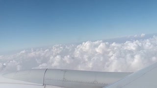 Mountains of white clouds