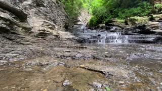 Hidden Waterfall in city park