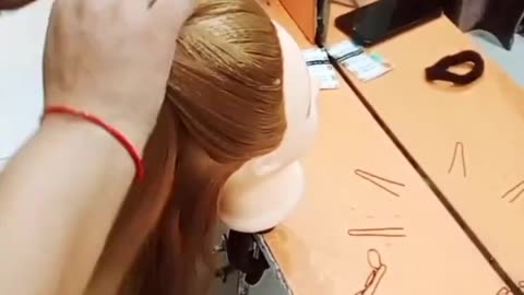 Crimping hairstyle