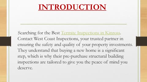 Best Termite Inspections in Kinross