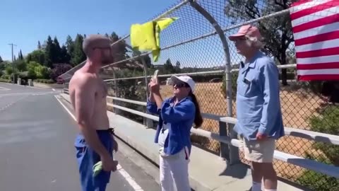 Trump supporters are getting aggressively confronted in Walnut Creek, California