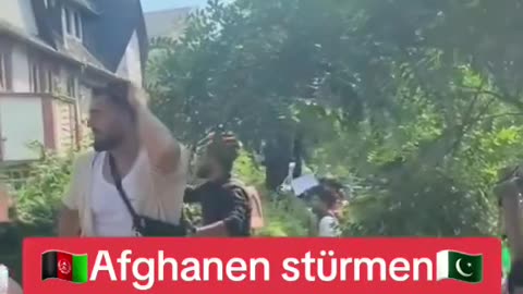 Afghans storm the Pakistan embassy in Frankfurt