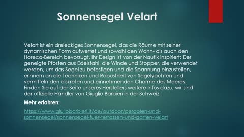 Sonnensegel in Zürich