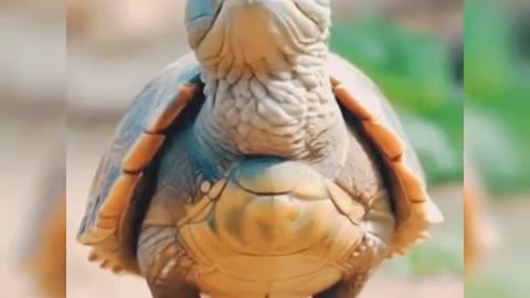 Amazing bird having a turtle body