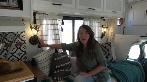 Tour Our Completely Remodeled Class C Camper Van // Full Time RV Tiny Home on the Road!