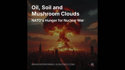 Audio Essay: Oil, Soil and Mushroom Clouds - NATO's Hunger for Nuclear War